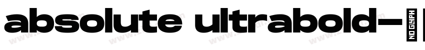 absolute ultrabold字体转换